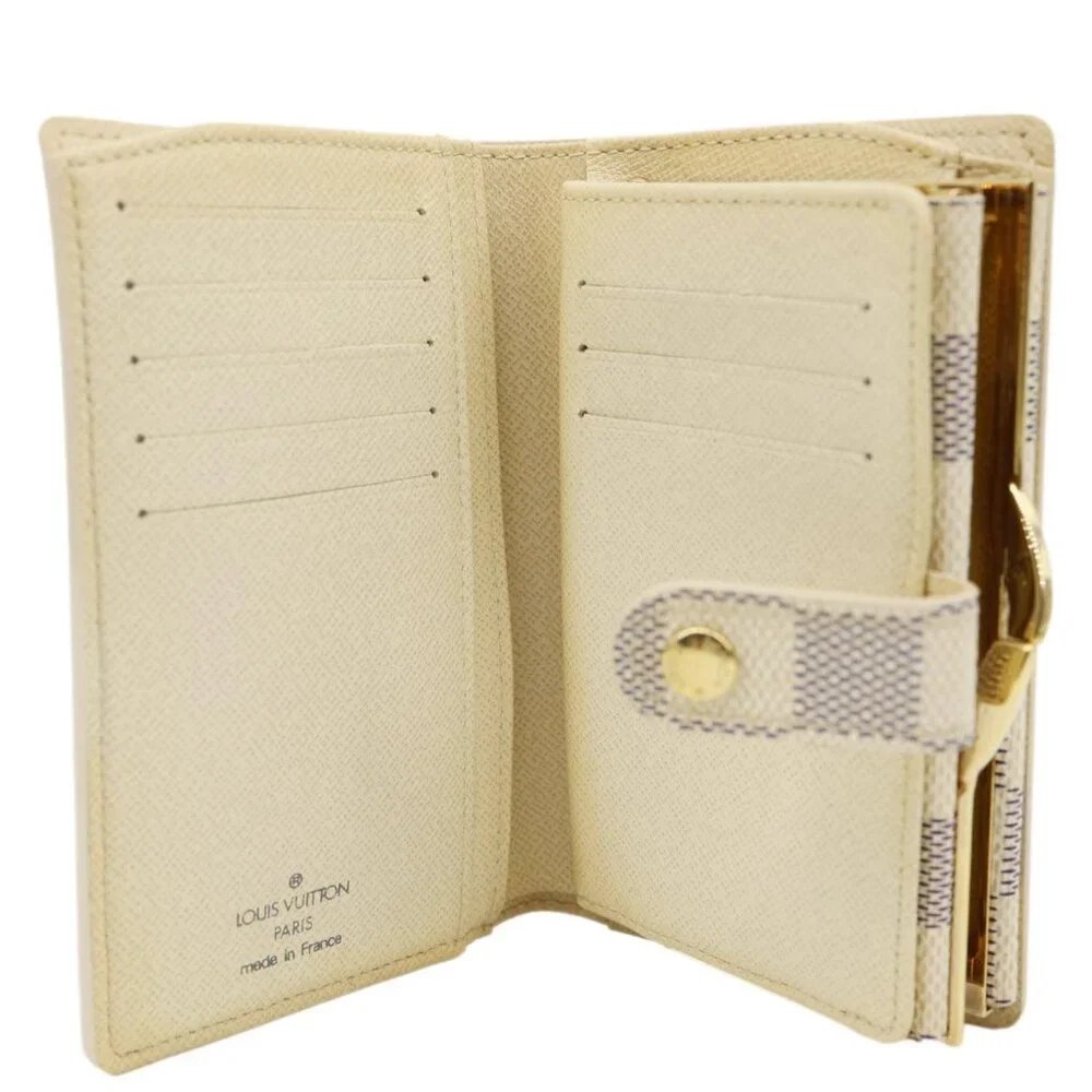 Louis Vuitton  Viennois Damier Azur Bifold Wallet White - Picture 10 of 13